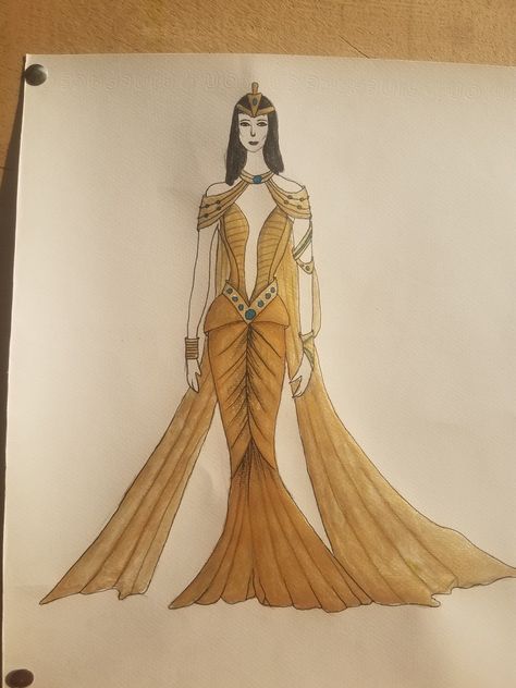 Egyptian Fashion Illustration, Egyptian Fashion, Become A Fashion Designer, Barbie Gowns, Fashion Drawing Dresses, Fashion Designing, Dress Design Sketches, Dress Design, Design Sketch