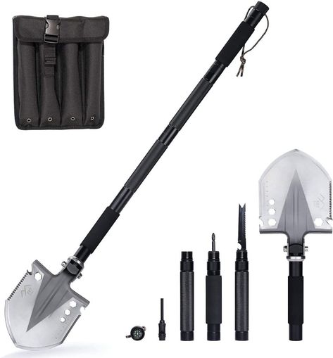 Hunting Spear, Tactical Shovel, Entrenching Tool, Creative Life Hacks, Tactical Gear Loadout, Tactical Survival, Bug Out Bag, Military Gear, Survival Tools