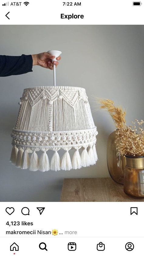 Macrame Lamps, Macrame Lampshade, Macrame Light, Macrame Lamp Shade, Crochet Lamp, Macrame Lamp, Macrame Wall Hanging Tutorial, Macrame Knots Tutorial, Makramee Diy