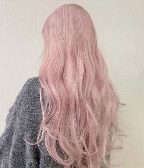 aes; pink hair inspo˚ ༘ ⋆｡♡˚  light pink coquette strawberry blonde blond strawberry shortcake pastel pink hair aesthetic silky hair hair inspo colourful hair hair stylist aesthetic hair goals curly hair 2019 2016 2010s hair Light Pastel Pink Hair, Greyish Pink Hair, Blonde And Pink Hair Aesthetic, Silvery Pink Hair, Long Pastel Pink Hair, White Pink Hair Color, Powder Pink Hair, Light Pink Long Hair, Blossom Pink Hair