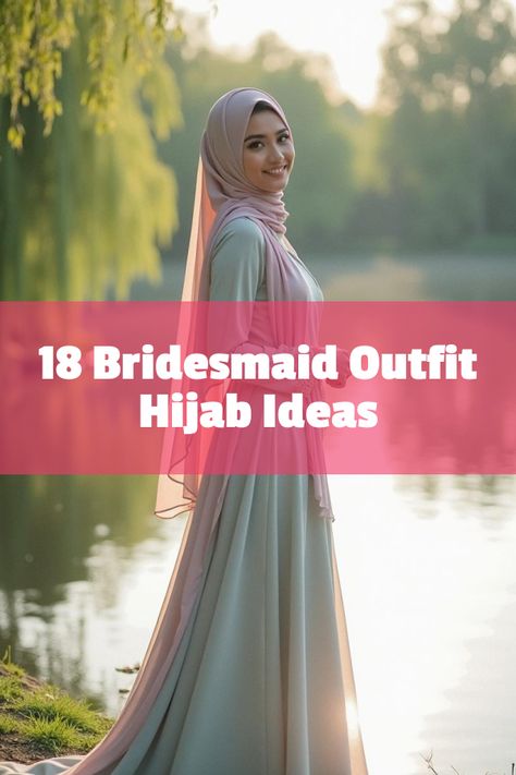 Did you know that bridesmaid outfit hijab styles are evolving with stunning flair? Dive into our guide showcasing 18 jaw-dropping hijab bridesmaid looks, perfect for any wedding vibe. Whether you're eyeing elegant pastels or vibrant hues, we’ve got the latest trends to elevate your style game. Discover the perfect blend of modesty and chic sophistication now! Bridesmaid Games, Outfit Hijab Ideas, Hijab Bridesmaid, Bridesmaid Looks, Hijab Ideas, Advice For Bride, Bridesmaid Attire, Stylish Hijab, Lace Wedding Dress With Sleeves