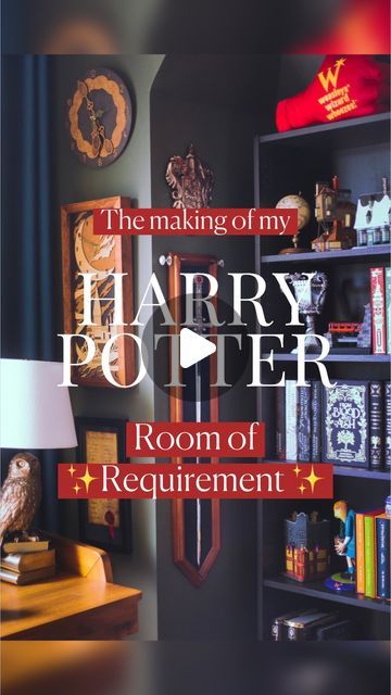 The Wizarding Sibs on Instagram: "✨ 𝐌𝐚𝐤𝐢𝐧𝐠 𝐨𝐟 𝐦𝐲 𝐇𝐚𝐫𝐫𝐲 𝐏𝐨𝐭𝐭𝐞𝐫 𝐑𝐨𝐨𝐦✨ The making of my Harry Potter room! 🪄 It’s been officially a year since I began transforming this boring white room into the Room of Requirement of my dreams! ✨My goal was to make it a functional space with a dark academia aesthetic and a mix of a cabinet curiosity, Harry Potter, and my other beloved fandoms on display🖤 ✨ Favourite Corner: The cozy fireplace with the Black Family Tree (best FB marketpl Black Family Tree Wallpaper, The Black Family Tree, Harry Potter Room Decor Bedroom Ideas, Harry Potter Room Aesthetic, Family Tree Wallpaper, Harry Potter Aesthetic Room Decor, Harry Potter Interior Design, Black Family Tree, Harry Potter Interior