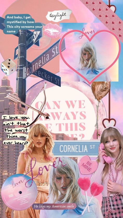 Preppy Music, Lover Collage, Blue Polaroid, Friendship Songs, Taylor Swift Party, Taylor Swift Tour Outfits, Lover Era, Swift Tour, Taylor Swift Posters