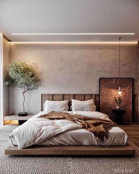 Bedroom Inspirations Master, Rattan Bedroom, Wood Interior Design, Dream Kitchens Design, Relaxing Bedroom, Loft Style, Rustic Bedroom, Contemporary Interior Design, Master Bedrooms Decor