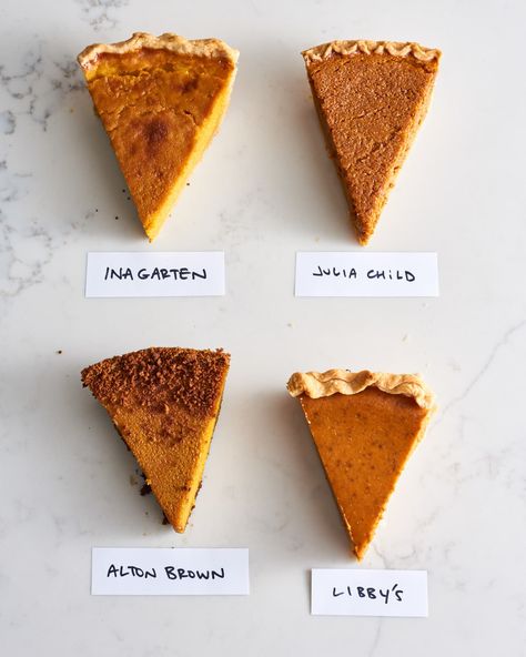 We Tested 4 Famous Pumpkin Pie Recipes and Here's the Winner | Kitchn Best Mashed Potatoes Ever, Popular Pies, Bake Mac And Cheese, Julia Child Recipes, Gingersnap Crust, Best Apple Pie, Best Pumpkin Pie, Best Thanksgiving Recipes, Pumpkin Pie Recipe