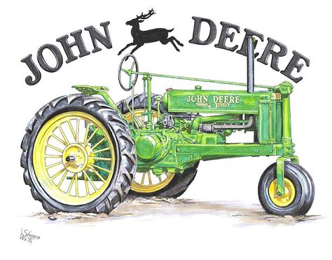 🚜 John Deere 🇺🇸 John Deer Wallpaper, John Deere Wallpaper, John Deere Pictures, John Deere Art, Tractors Pictures, John Deere Tractors Pictures, Old John Deere Tractors, Tractor Art, Classic Wall Decor