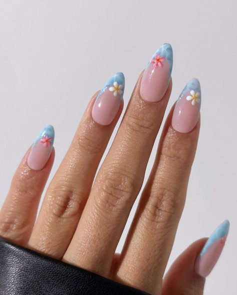 Beach Nail Designs, Tropical Nails, Summery Nails, Vacation Nails, Cute Gel Nails, Pink Nail, Beach Nails, Dream Nails, Fire Nails