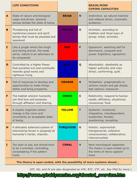 Spiral Dynamics vMemes | via www.spiraldynamics.org/aboutsd_… | Flickr Spiral Dynamics, Best Self Development Books, Ken Wilber, Learning Organization, Systems Thinking, Levels Of Consciousness, Self Development Books, Double Helix, Coaching Tools