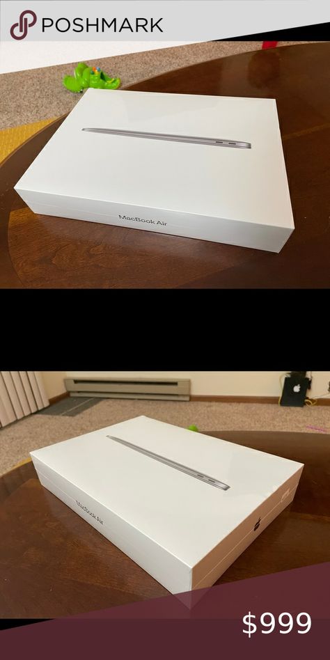 Box piece. Never opened. 
Apple MacBook Air 13.3" Laptop
M1 Chip; Space Grey. Apple Macbook Air, Macbook Air 13, Hd Camera, Apple Macbook, Macbook Air, Macbook, Resolution, Laptop, Grey