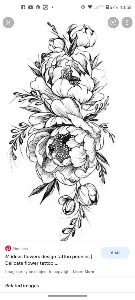 Peony Bud Tattoo, Bud Drawing, Bud Tattoo, Inspiring Quote Tattoos, Temporary Tattoo Paper, Peony Bud, Flower Tattoo Shoulder, Tattoo Paper, Peonies Tattoo