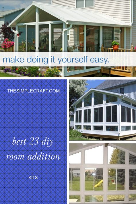 Diy Room Addition Kits Beautiful Diy Sunroom Kits amp Plans for Prefab Sunrooms Sunroom Blueprints, Prefab Sunroom Room Additions, Prefab Addition To Home, Sunrooms Addition, Diy Sunroom On A Budget, Sunroom Diy, Diy Sunroom, Sunroom Kits, Crafts Quotes