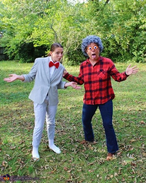 Large Marge Costume, Peewee Herman Costume Women, Pee Wee Herman Costume Woman, Peewee Herman Costume, Coneheads Costume, Marge Costume, Homeade Halloween Costumes, Movie Couples Costumes, Clue Costume