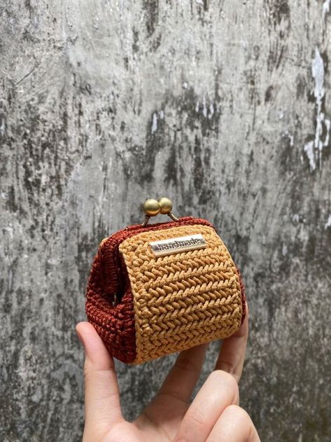 Crochet Wallet, Crochet Coin Purse, Crochet Bag Pattern Free, Crochet Pouch, Crochet Basket Pattern, Crochet Clutch, Crochet Handbags Patterns, Crochet Bags Purses, Pouch Pattern