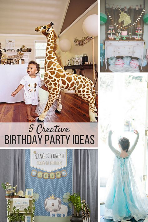 5 Creative Birthday Party Ideas Your Little One Will Love Safari First Birthday, Creative Birthday Party Ideas, Holiday Party Inspiration, Peanut Baby Shower, Tropical Baby Shower, Free Baby Shower, King Of The Jungle, Baby Shower Brunch, Creative Birthday