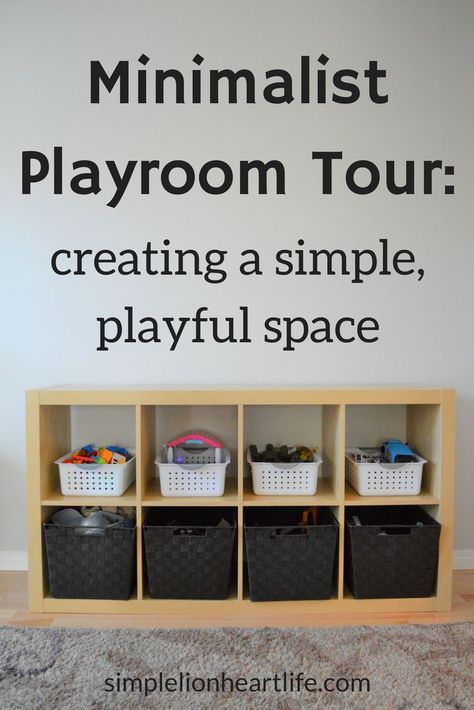 Minimalist Playroom Tour - creating a simple, playful space. See what minimalism with kids and toys looks like in real life! #minimalism #playroom #simpleplayroom #toyorganization #playroomorganization #minimalismwithkids Minimalist Playroom, Simple Playroom, Minimalist Kids Room, Minimalist Kids, Playroom Organization, Play Spaces, The Toys, Toy Rooms, Toy Organization