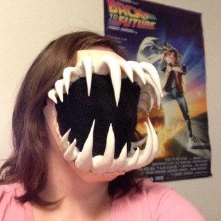 Cosplay Ideas Halloween, Fangs Mask, Costumes With Masks, Teeth Mask, Diy Halloween Masks, The Mask Costume, Mascaras Halloween, Monster Mask, Scary Mask