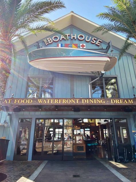 Boathouse Disney Springs, The Boathouse Disney Springs, Boathouse Restaurant, Disney Springs Restaurants, Disney Springs Orlando, Poop Deck, Beach Breakfast, Disney Bucket List, Halloween Videos