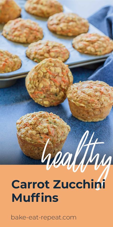 Recipes Using Duck Eggs, Healthy Carrot Muffins, Carrot Zucchini Muffins, Carrot Muffin Recipe, Zucchini Muffins Healthy, Carrots Healthy, Garden Zucchini, Carrot Zucchini, Zucchini Carrot