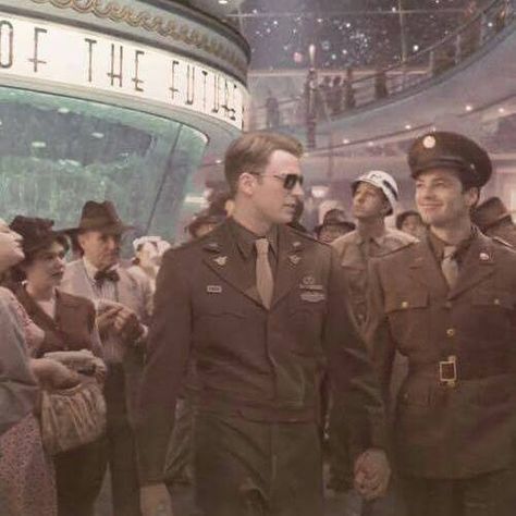 1940s Stucky, Marvel Besties, Steve Bucky, Freddy Rodriguez, Stucky Fanart, Avengers Fan Art, Robert Sean Leonard, Bucky Barnes Marvel, Bucky And Steve