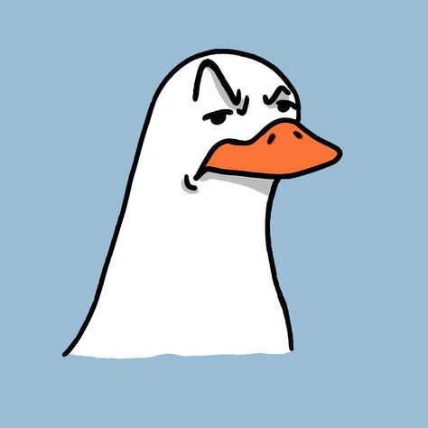 Duck Humanoid, Duck Banner Discord, Buff Ducks, Funny Duck Drawing, Duck Pfp, Paper Ducks, Duck Drawing, Duck Wallpaper, Duck Cartoon