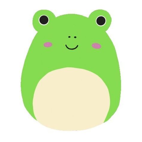 Animated Squishmallows, Green Squishmallow, Squishy Ideas, Stickers Photos, Squishies Diy, Frog Drawing, Cute Laptop Stickers, Tumblr Stickers, Cute Doodles Drawings