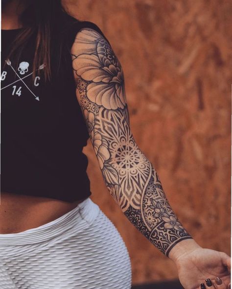 Flower Mandala Leg Sleeve, Front Leg Tattoo Women Shin, Floral Leg Tattoo Sleeve, Shin Sleeve Tattoo, Mandala Leg Sleeve, Floral Leg Sleeve Tattoo, Mandela Tattoo, Lower Leg Tattoos, Mandala Tattoo Sleeve