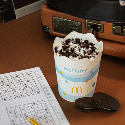 Mcdonald’s Mcflurry, Ice Cream Mcd, Oreo Mcflurry, Mcdonalds Mcflurry, Mc Flurry, Crushed Oreo, Drive Thru, Love Now, Food Lifestyle