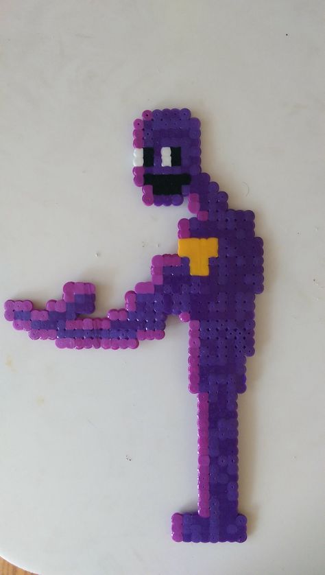 Fnaf Vanny Perler Beads, Spring Trap Perler Beads, Fnaf Perler Beads, Fnaf Crafts, Castlevania Wallpaper, Modele Pixel Art, Easy Perler Beads, Hamma Beads Ideas, Easy Perler Bead Patterns