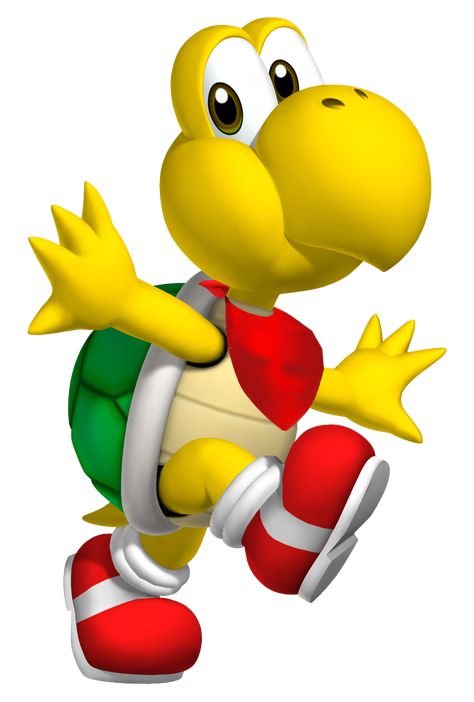 Koopa the Quick, Koopa the Quick (Game) Koopa the Quick is a Koopa Troopa who loves to footrace. He has challenged Mario numerous times in Super Mario 64. Back then, he looked like a normal Koopa. He's also the first non-evil Koopa Troopa introduced, though he's a rival. After that, he has been joined by Mewshiand his party to join the adventure. 1 Appearances 1.1 New Look 1.2 Team Exteme 1.3 Behind the Wheel 1.3.1 Stats 1.3.2 Game's Description 1.4 Play Ball!! 1.5 Quick Racer 1.6 Mario Super Koopa Troopa Drawing, Koopa Troopa, Mario Star, Diddy Kong, Quick Games, Fly Guy, Super Party, Mario And Luigi, Play Ball