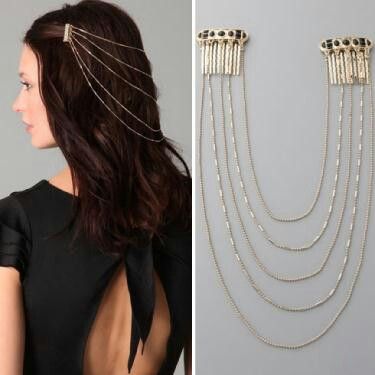 Bello Kary Dasty, Hair Chains, Types Of Hair, Estilo Hippie, Bold Necklace, Diy Hair Accessories, Diy Hairstyles, Hair Comb, Hair Jewelry