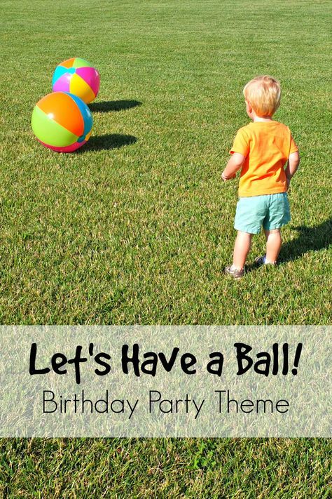 Love this ball birthday party theme, works for both boys and girls! Such a fun idea for kids who love sports. Let's have a ball! Ball Themed Food Ideas, Let’s Have A Ball Birthday Party, Ball Birthday Theme, Have A Ball Birthday Party, Ball Themed Birthday Party, Ball Theme Party, Ball Birthday Party, Whiffle Ball, Sports Theme Birthday