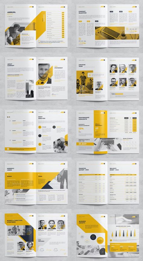 Graphic Design Annual Report, Quarterly Report Design, Word Document Design Layout Ideas, Page Layout Design Templates, Annual Report Cover Design Inspiration, Editing Layout, Annual Report Layout, Report Design Template, Report Layout