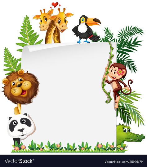 Wild Animals Template, Animal Templates, Note Template, Learning English For Kids, Notes Template, Teaching Aids, Learning English, Wild Animal, Animals For Kids