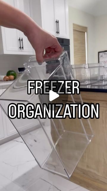 Kim | Organizing Expert on Instagram: "Comment FREEZER & if you follow me you’ll automatically get a DM with a link.  The secret to organization is ➡️ contain & label! With just one divider this area can easily get out of control. These deep bins allow you to create more zones making your food easy to find. For reference: I have a Café refrigerator.  🚨Need help? We can install these products & more. Let us organize all the spaces in your home! Message me to get started. You will NOT regret it!" Organize Deep Freezer, Side By Side Freezer Organization, Bottom Freezer Organization Ideas, Deep Freezer Organization, Freezer Storage Organization, Dollar Tree Kitchen Organization, Pantry Organizer, Dollar Tree Organization, Organizational Hacks