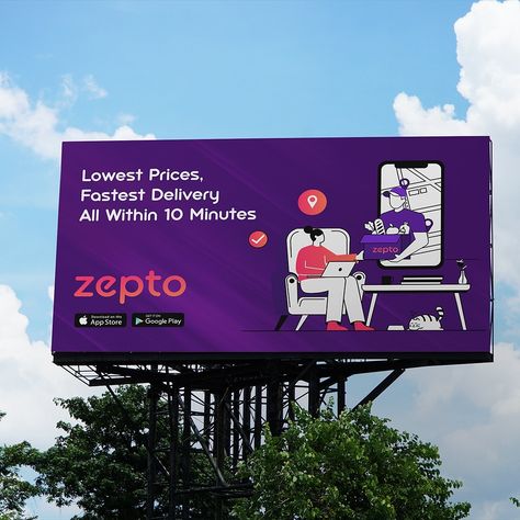 Sharing a Billboard & outdoor marketing design for @zeptonow Using Illustrations to Highlight the super fast delivery & convenience. It’s a part of test project assigned by Zepto. #zepto #graphicdesign Outdoor Marketing, Billboard Design, Marketing Design, Illustration Design, Fast Delivery, Graphic Design, Illustrations, Marketing, Quick Saves