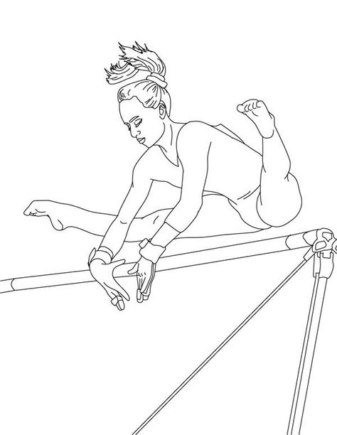 Gymnastics Coloring Pages, Sports Coloring Pages, Dancing Drawings, Free Coloring Sheets, Online Coloring Pages, Coloring Pages For Girls, Coloring Pages To Print, Will Turner, Coloring Book Pages