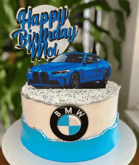 BMW Cake Design Images (BMW Birthday Cake Ideas) Car Cake Designs For Men, Bmw Cake Ideas, Car Theme Cake For Men, Bmw Cakes For Men, Bmw Birthday Cake, Car Theme Cake, Bmw Cake, Cars Cake Design, Cake Car