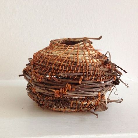 Gathered | Contemporary Basketry | Bloglovin’ Contemporary Baskets, Willow Weaving, Garden Basket, Natural Baskets, Coiled Baskets, Textile Fiber Art, Woven Baskets, Fibres Textiles, Weaving Projects