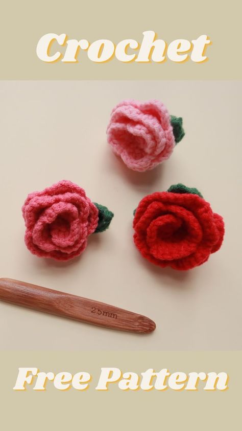 Crochet Rose Pattern, Rose Brooch, Money Making Crafts, Crochet Rose, Crochet Flowers, Crochet Scarf, Crochet Amigurumi, Free Crochet Pattern, Free Crochet