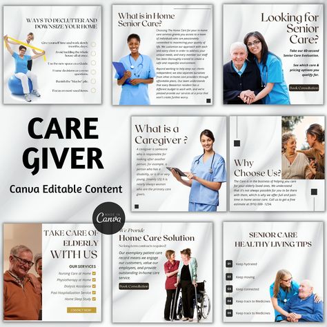 Discover our editable Home Care Service Template for seniors! Perfect for caregivers, this template will help you create an effective customer persona and proposal letter. Elevate your social media branding design with this exquisite design publication. Ideal for health and social care coursework, this pin is ready to share and make your home health aide services shine!#InstagramTemplates #CanvaDesigns #SocialMediaTips #FreeTemplates #BrandInspo#FreeInstagramTemplates #SocialMediaDesign #ContentCreatorTools #MinimalistDesign #IGTemplates Health And Social Care Coursework, Canva Templates Free, Aesthetic Canva Templates, Care Giver, Health And Social Care, Service Template, Customer Persona, Proposal Letter, Home Health Aide