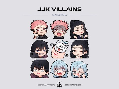 Emotes For Discord, Anime Wizard, Emote Ideas, Gege Akutami, Toji Fushiguro, Digital Art Beginner, Mascot Logo, Free Manga, Gremlins