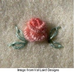 Tutorial: Bullion rose – Needle Work Bullion Rose, Crewel Embroidery Tutorial, Bullion Embroidery, Brazilian Embroidery Stitches, Subversive Cross Stitch, Embroidery Stitches Tutorial, Crazy Quilting, Brazilian Embroidery, Types Of Embroidery