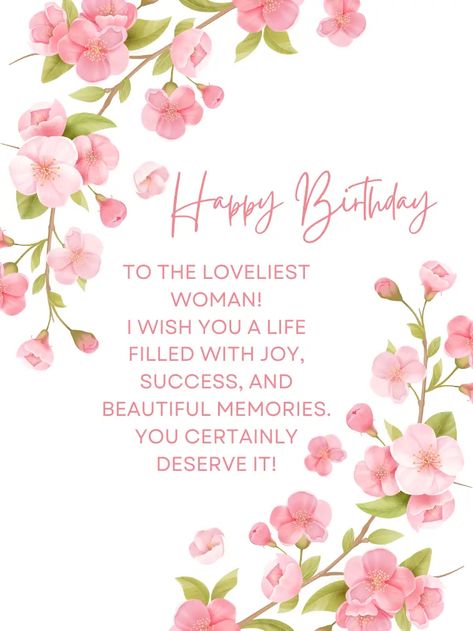 Happy Birthday Beautiful Lady - 36 Wishes (+Images) | I-Wish-You Happy Birthday Woman Wishes, Happy Birthday Woman Beautiful, Birthday Wishes For A Lady, Happy Birthday To A Special Lady, Happy Birthday Beautiful Lady Classy, Lady Birthday Wishes, Happy Birthday Special Lady, Happy Birthday Classy, Happy Birthday Female