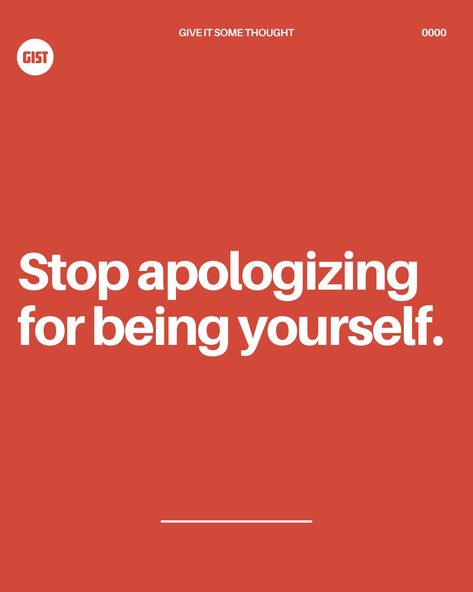 Stop apologizing for being yourself. 🌟 Embrace your individuality and let your true colors shine. You are unique, and that’s your superpower. Don’t let anyone dim your light or make you feel like you need to conform. Be unapologetically you. 💖 How do you stay true to yourself? Share your thoughts below! . . #BeYourself #Authenticity #SelfLove #EmbraceIndividuality #UnapologeticallyMe #Confidence #InnerStrength #giveitsomethought Be Unapologetically You, Unapologetically You, Stop Apologizing, Dim Your Light, Stay True To Yourself, Being Yourself, True To Yourself, Free Mind, Stay True