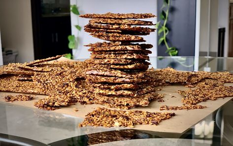 Rosemary Oven-Baked Sun-Dried Tomato Whole Flaxseed Crackers a.k.a. Flackers