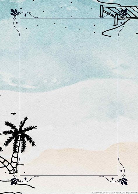 Awesome 14+ Panoramic Beach View Sketch Canva Wedding Invitation Templates Greetings, fellow beach bums! If you're planning a tropical beach wedding and want to wow your guests with an invitation that screams "beach vibes", then you're in luck. These Panoramic Beach View Ske... Poems Background Template, Beach Engagement Party, Beach Birthday Invitations, Blank Wedding Invitation Templates, View Sketch, Beach Sketches, Pool Party Invitation Template, Beach Party Invitations, Beach Invitations