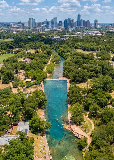 Austin Bucket List, San Antonio Missions, Mustang Island, Country Photography, San Antonio River, Barton Springs, Southern Travel, Natural Pool, Texas Travel