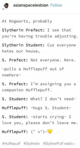 Hufflepuff pride! Maxon Schreave, Slytherin And Hufflepuff, Harry Potter Memes Hilarious, What House, Harry Potter Puns, Yer A Wizard Harry, Harry Potter Comics, Harry Potter Houses, Harry Potter Headcannons