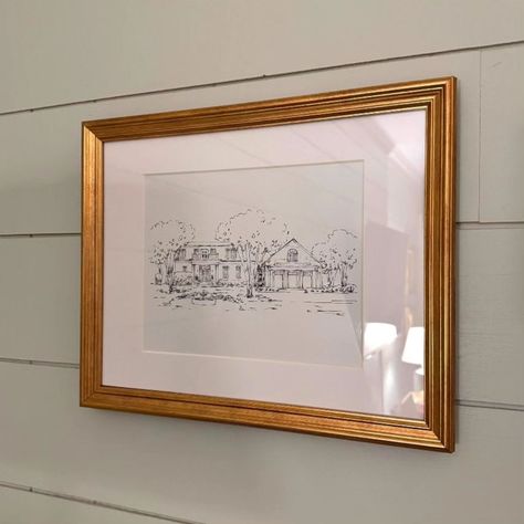 I want to share with you a piece from my customer 💕 They framed my drawing of their house. It could be great gift for anniversary or christmas 🎁 Visit my Etsy shop if you want to have your house portrait or venue illustration fully hand drawn 🎨 #handdrawing #houseportrait #familygift #anniversarygift House Art Drawing, Venue Illustration, House Portrait, House Sketch, Gift For Anniversary, Custom House, House Portraits, Custom Drawing, House Art