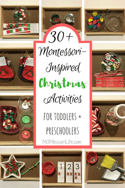 Christmas Learning Activities, Montessori Trays, Christmas Activities For Toddlers, Christmas Learning, Preschool Christmas Activities, December Activities, Montessori Practical Life, Montessori Toddler Activities, Christmas Activities For Kids